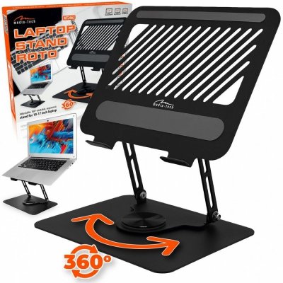 Media-Tech Regulowana, obracana, ergonomiczna podstawka pod laptopa 10-17 LAPTOP STAND ROTO MT2662