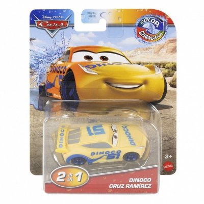 Mattel Pojazd Cars zmieniający kolor, Dinoco