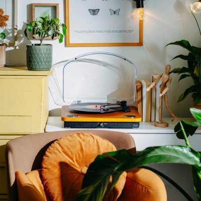 Adler Gramofon AD1914 Wood USB Bluetooth
