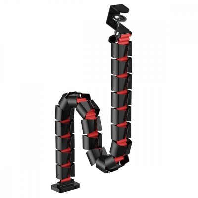 Maclean Organizer kabli, 1345mm czarno czerwony RS125