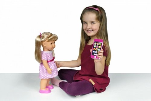 Artyk Lalka Natalia chodząca ze smartfonem 41cm