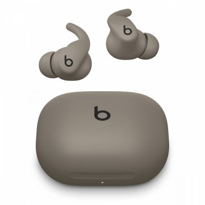 Apple Słuchawki Powerbeats Fit - bezprzewodowe douszne słuchawki sportowe - skalny szary
