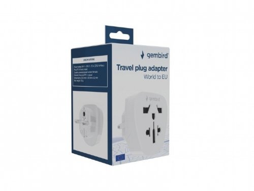 Gembird Adapter sieciowy EU świat - 15A