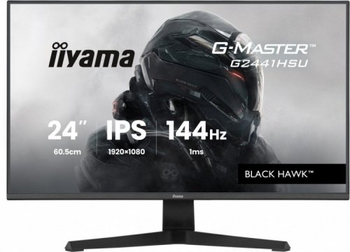 IIYAMA Monitor komputerowy  23,8 cala G2441HSU-B1 IPS,FHD,144Hz,1ms,2xUSB,350cd,HDMI,DP