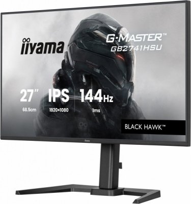 IIYAMA Monitor komputerowy  27 cali GB2741HSU-B1 IPS,FHD,144Hz,1ms,2xUSB,350cd,HDMI,DP,  HAS (150) PIVOT