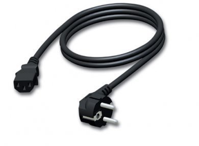Procab CAB490/10 Power kabel - schuko male - euro power female - PVC lead - 3 x 1.5 mm² 10 meter