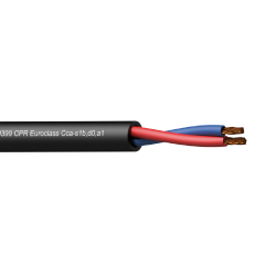 Procab CLS225-CCA/1 Loudspeaker kabel - 2 x 2.5 mm2 - 13 AWG -  EN50399 CPR Euroclass Cca-s1b,d0