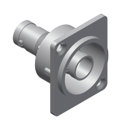 Procab VCD70 Panel connector - bnc double female - metal Connector