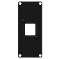 CAYMON CASY106/B Casy 1 space cover plate - 1x Keystone adapter Black version 