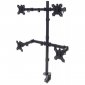 Uchwyt biurkowy Manhattan 13 cale-32 cale 4x8kg, 4 monitory 
