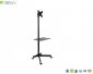 Stojak mobilny Techly 19 cali-37 cali, 20kg regulowany, z półką 