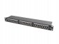Patch panel Lanberg PPS6-1024-B 24 port 1U kat.6 ekranowany czarny 