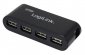 LogiLink HUB USB 2.0 4-portowy z zasilaczem, czarny 