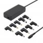 Qoltec Zasilacz uniwersalny automatyczny 90W | 8 wtyczek 