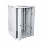 Digitus Szafa wisząca jednosekcyjna 19 15U 759/600/600mm, drzwi szklane, szara (RAL 7035), zmontowana 