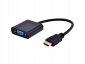 Gembird Adapter HDMI-A(M)->VGA(F) na kablu 