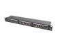 Lanberg Patch Panel 24 Port 1U Kat.6 czarny ekranowany 