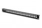 Digitus Patch panel 19, 24 porty Keystone, pusty, czarny 