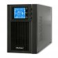 Qoltec Zasilacz awaryjny UPS, on-line, czysta fala sinusoidalna, 1KVA, 800W, LCD, USB 