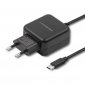 Qoltec Ładowarka sieciowa 5V | 2.4A | 12W | USB typ C | Czarna 