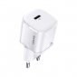 USAMS Ładowarka sieciowa 20W 1xUSB-C T36 PD3.0 Fast Charging Only Head Biała 