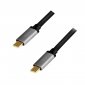 LogiLink Kabel USB-C M/M, 4K/60 Hz, PD aluminiowy 1m 