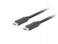 Lanberg Kabel USB-C M/M 3.1 gen 2 1M 10GB/S PD100W czarny 