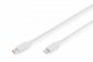 Digitus Kabel do transmisji danych/ładowania USB C/Lightning MFI 2m Biały 