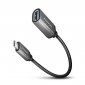 AXAGON Kabel adapter RUCM-AFAC USB 3.2 Gen 1 Type-C samiec -> Type-A żeńska, 0,2m, 3A, ALU 