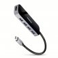 AXAGON HMC-6H4A Wieloportowy hub 4x USB-A + HDMI, USB-C 3.2 Gen 1, PD 100W, 20cm USB-C kabel 