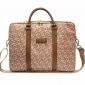GUESS Torba do notebooka 16 cali GCube Stripes GUCB15HGCFSEW brązowa 