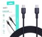 AUKEY CB-NCC1 nylonowy kabel USB C - USB C | 1m | 3A | 60W PD | 20V 
