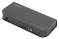 Digitus Przełącznik KVM 2 portowy, 2x HDMI IN, 1x HDMI OUT, 2x USB A, 1x Audio, 4K x 2K 60Hz, IN&OUT 