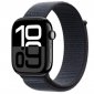 Apple Watch Series 10 GPS, koperta 46 mm z aluminium w kolorze onyksu z opaską sportową w kolorze atramentowym 