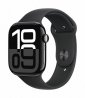 Apple Watch Series 10 GPS + Cellular, koperta 46 mm z aluminium w kolorze onyksu z paskiem sportowym w kolorze czarnym - rozmiar M/L 