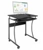 Techly Biurko komputerowe mobilne Techly 600x480mm czarne 