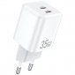 AWEI Ładowarka sieciowa GaN 35W 2xUSB-C PD65-EU Biała 