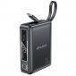AWEI PowerBank 10000mAh 30W P87K wbudowany USB-C kabel USB+USB-C 