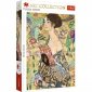 Trefl Puzzle 1000 elementów Dama z wachlarzem Klimt 
