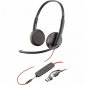 POLY Zestaw słuchawkowy Blackwire 3225 USB-C + USB-C/A (Bulk) 8X229A6 