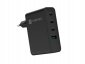 Natec Ładowarka sieciowa Ribera GAN 3xUSB-C + 1x USB-A 100W czarna 