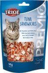 Trixie Premio Tuna sandwiches 50g suszone kanapeczki z Tuńczyka i Kurczaka Przysmak dla kota