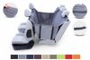 Kardiff mata Anti Slip z Bokami L 137x167cm Granatowa