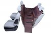 Kardiff mata Anti Slip z Bokami M 133x157cm Brązowa