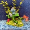 Aqua Della Smerfy Smerf na żabie Ozdoba do akwarium 13x8,2x11,4cm