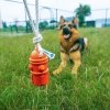 duvo+ Smerfy gumowy Hydrant ze sznurem 34x6x6cm Zabawka dla psa