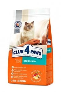 Club4Paws Sterilised 2kg sucha karma dla kotów sterylizowanych