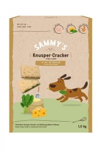 Sammy's Crispy Cracker 1kg Krakersy z Drobiem Serem i Szpinakiem Przysmaki dla Psa