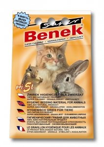 Super Benek naturalny 5l Uniwersalny żwirek dla kotów i innych zwierząt domowych