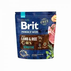 Brit Premium by Nature Sensitive Lamb&Rice 1kg Sucha karma z Jagnięciną i Ryżem dla psów o wrażliwym układzie pokarmowym